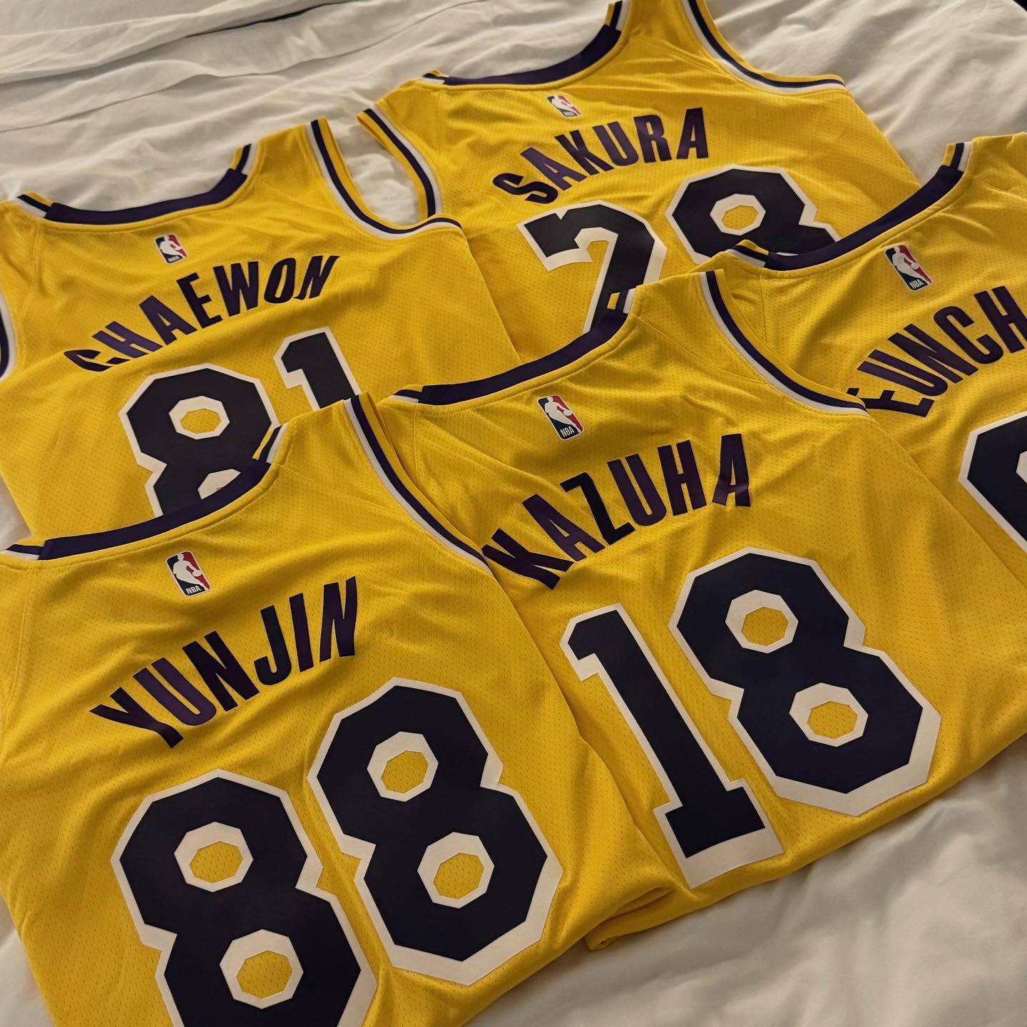 Le Sserafim Basketball Jersey // Black and Purple