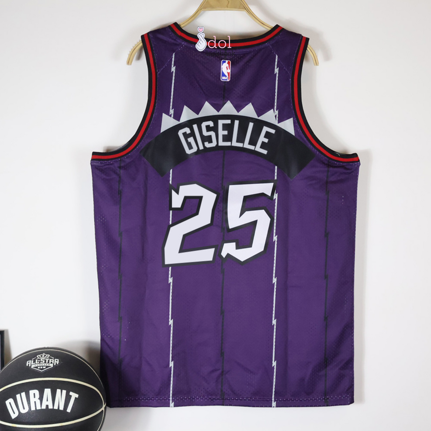 Aespa T.O Basketball Jersey // Purple + Dino