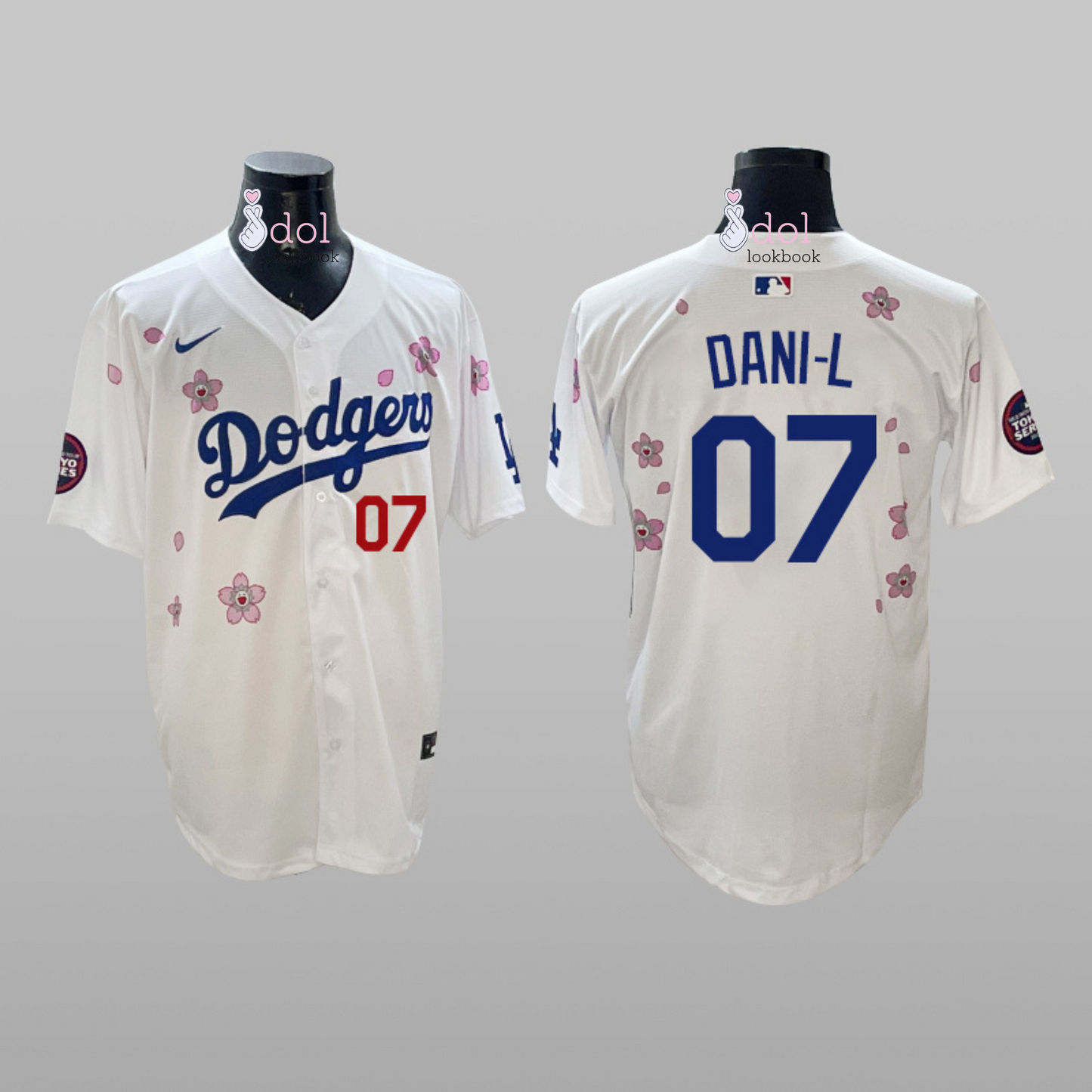 New Jeans LA Tokyo Series Baseball Jersey // White