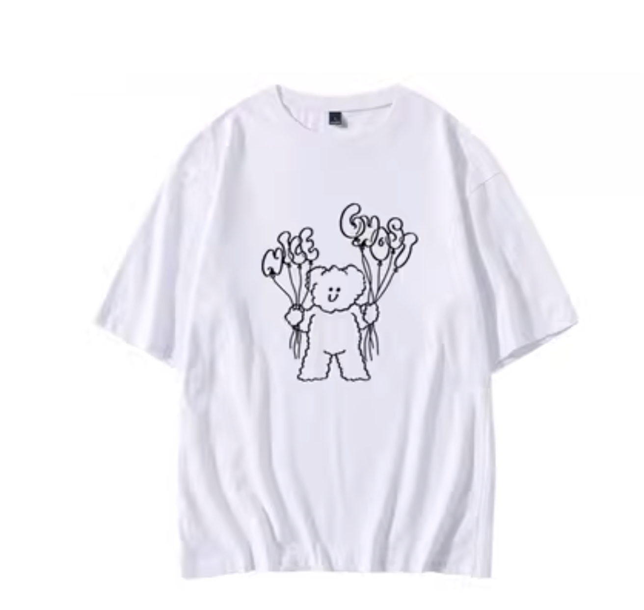 Le Sserafim Nice Ghost Teddy Stickman T-Shirt