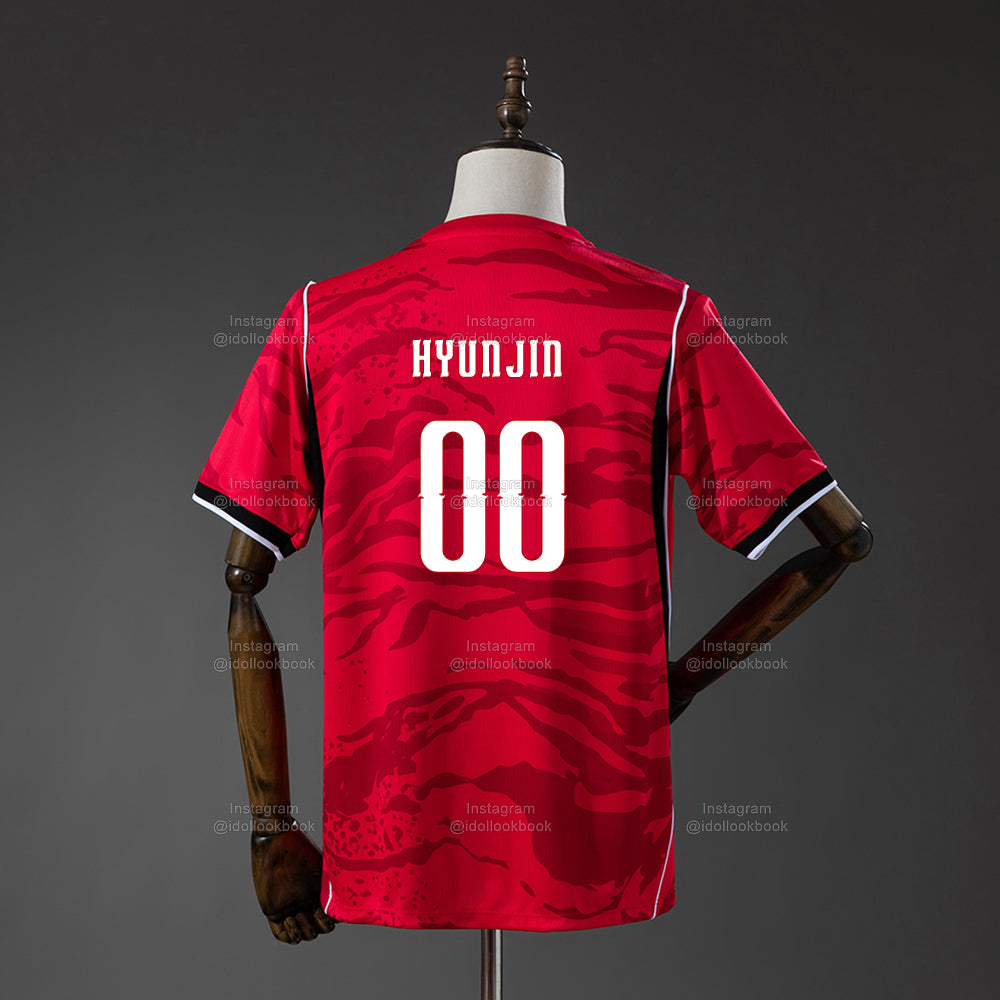 Stray Kids Korea Soccer Jersey // Red