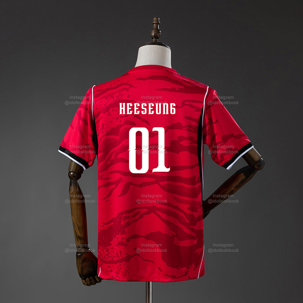 Enhypen Korea Soccer Jersey // Red