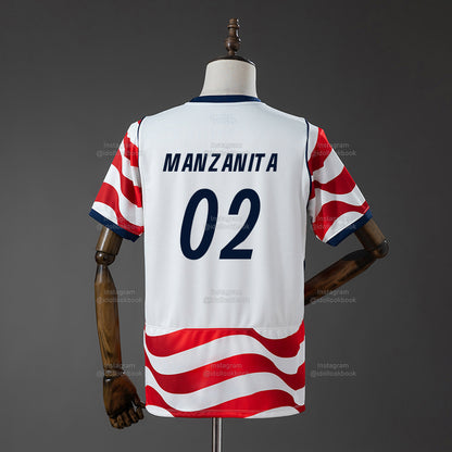 KATSEYE US Soccer Jersey // White and Red