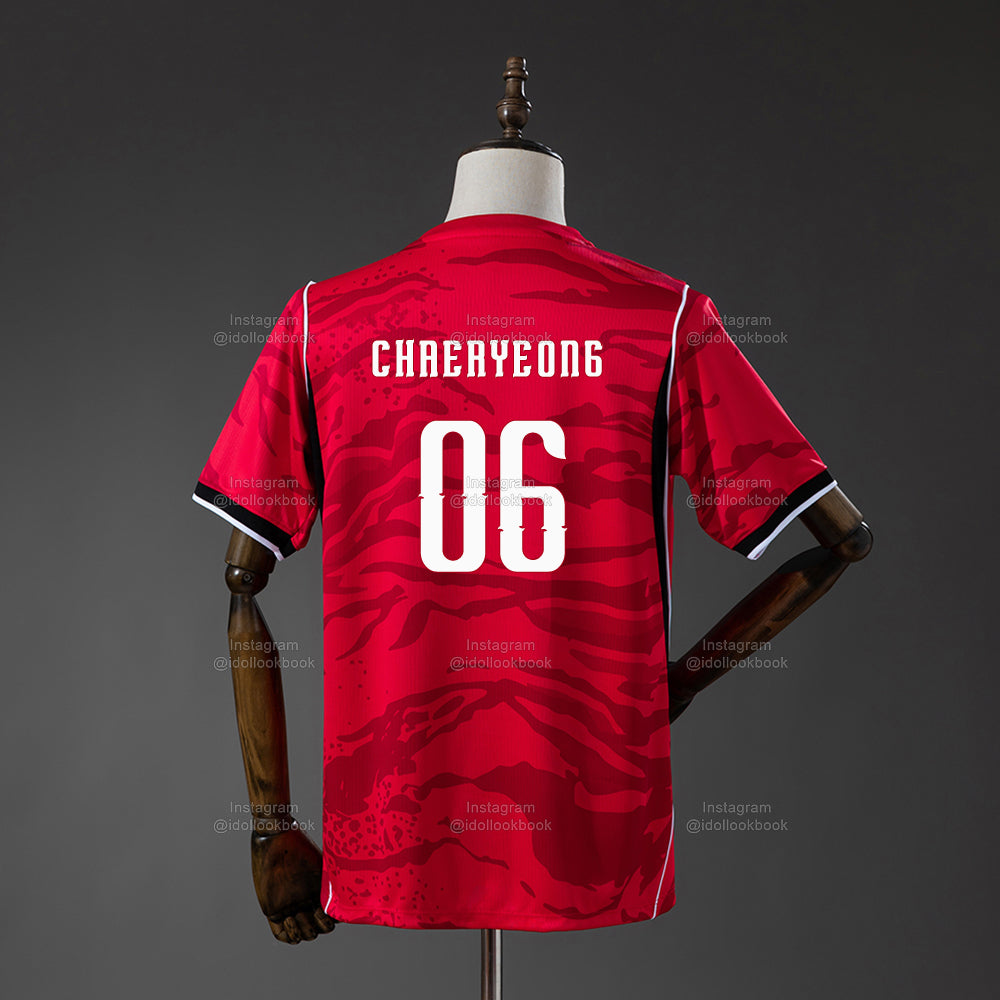 Itzy Korea Soccer Jersey // Red