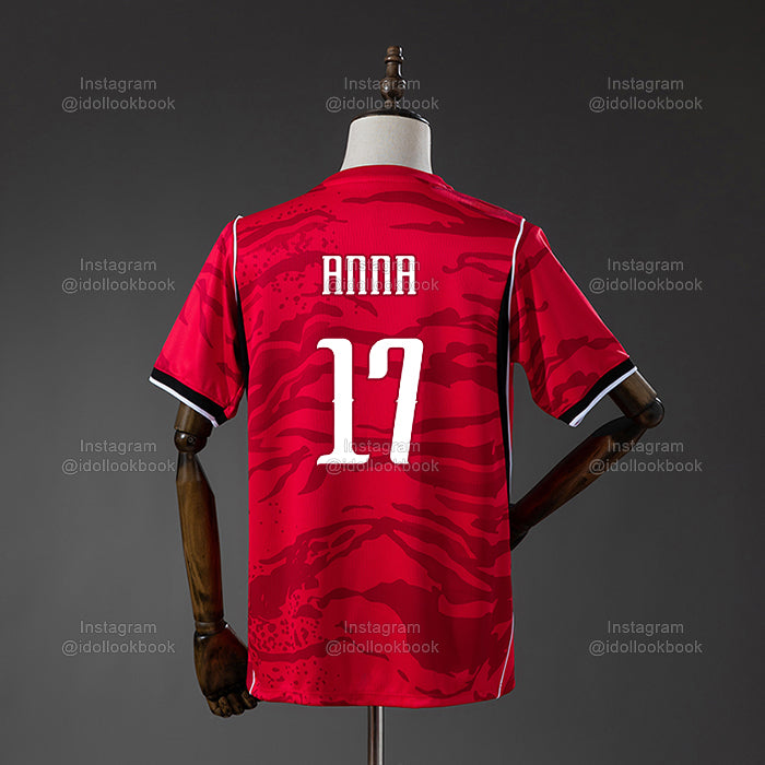 Meovv Korea Soccer Jersey // Red