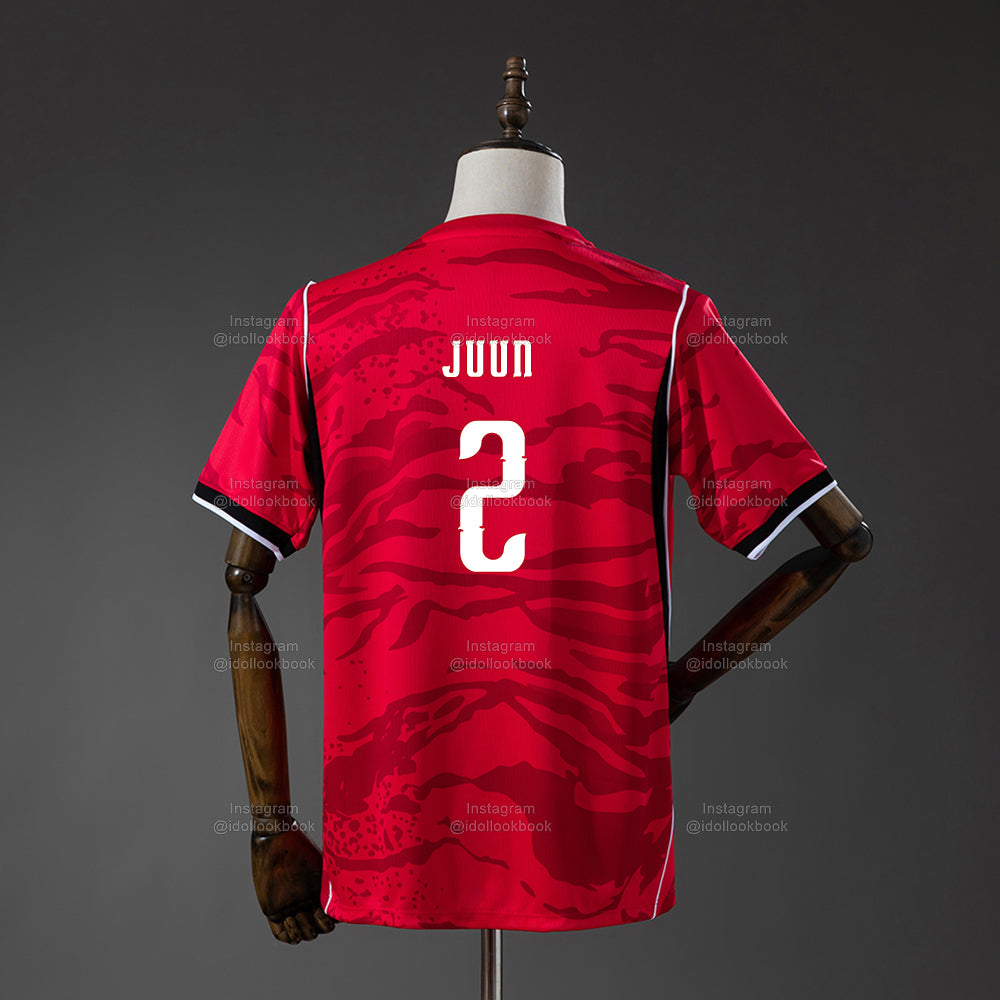 Hearts2Hearts Korea Soccer Jersey // Red