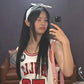 New Jeans Basketball Jersey // White and Red