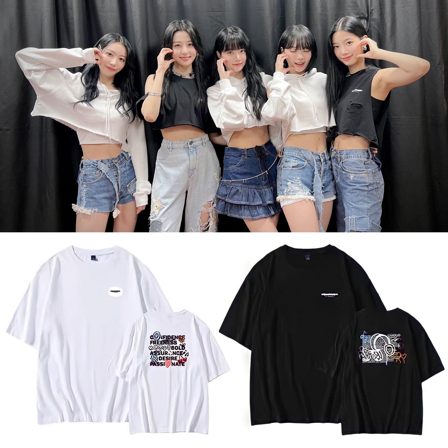 Le Sserafim Fearnada Fear Not Concert T-Shirt