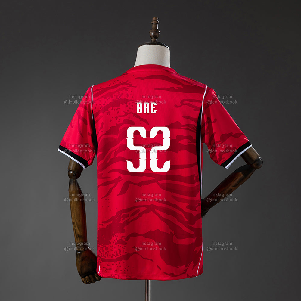 NMIXX Korea Soccer Jersey // Red