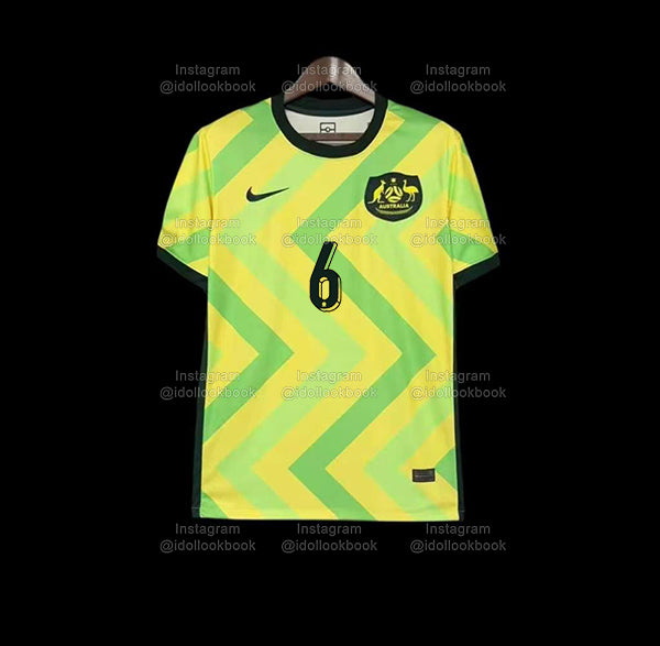 New Jeans Australia Soccer Jersey // Green