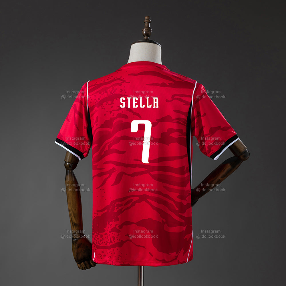 Hearts2Hearts Korea Soccer Jersey // Red