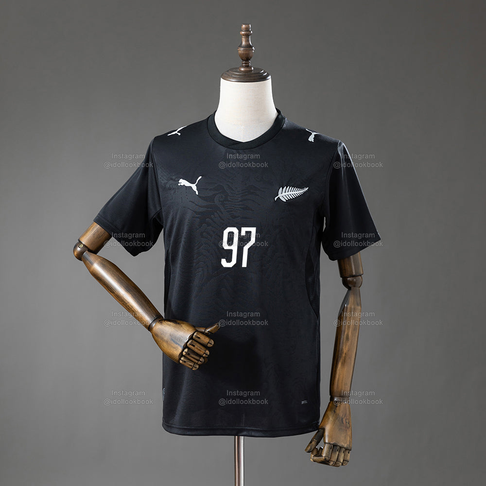 Blackpink New Zealand Soccer Jersey // Black