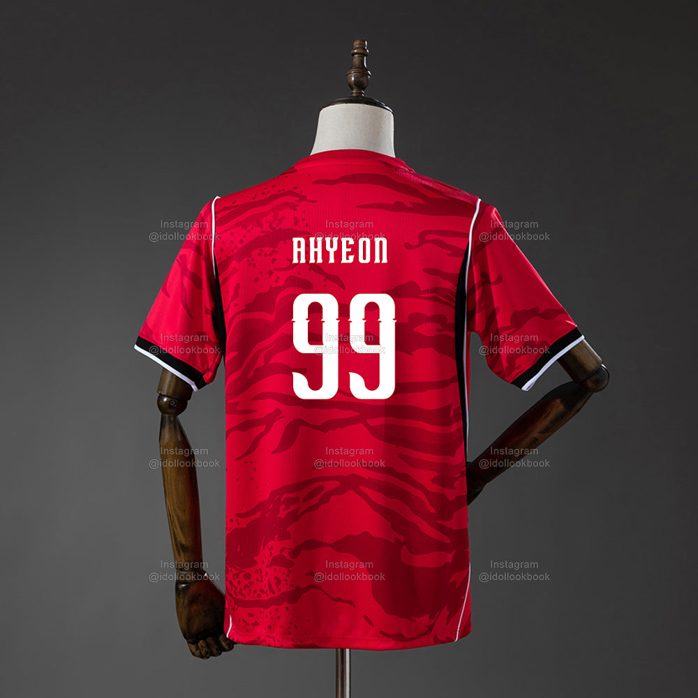 BABYMONSTER Korea Soccer Jersey // Red