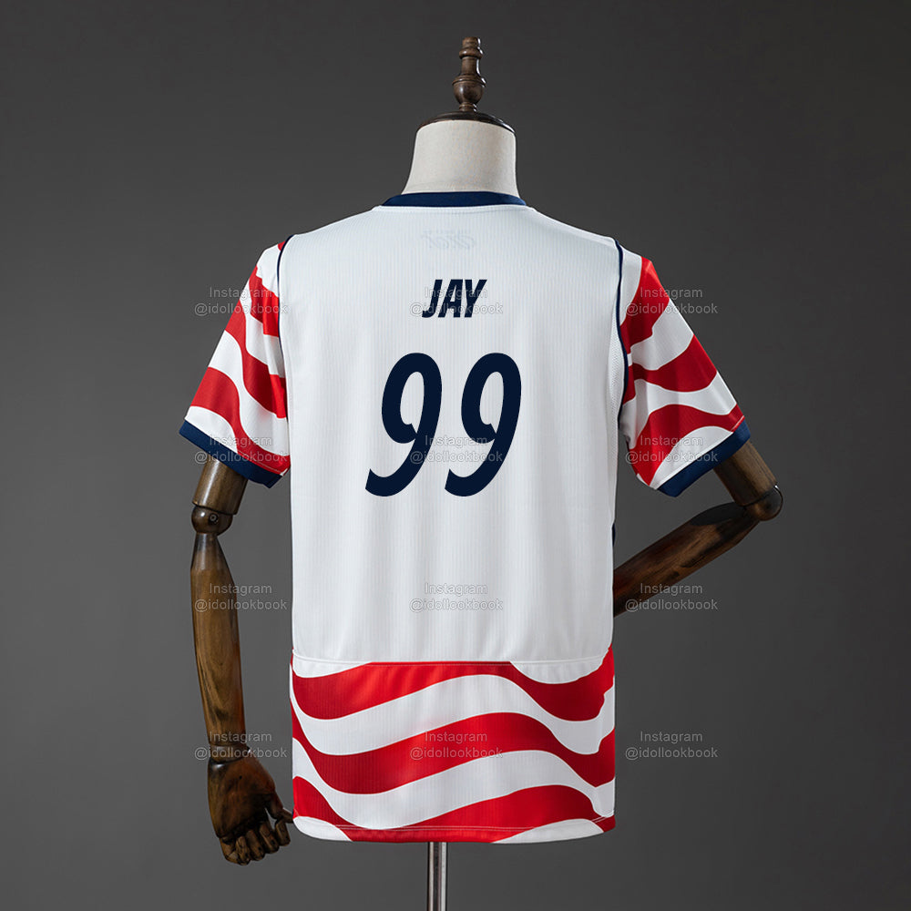 Enhypen US Soccer Jersey // Red and White