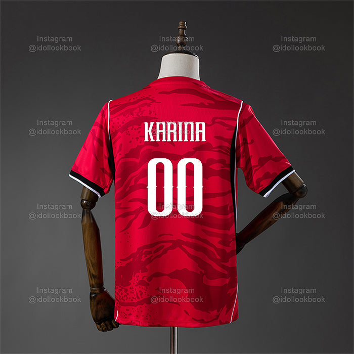 Aespa Korea Soccer Jersey // Red