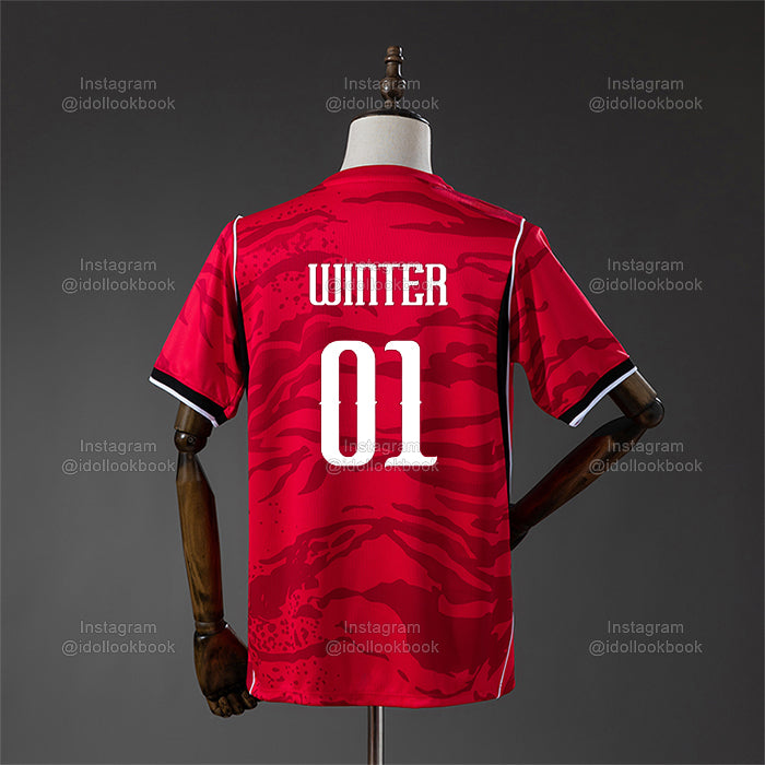 Aespa Korea Soccer Jersey // Red