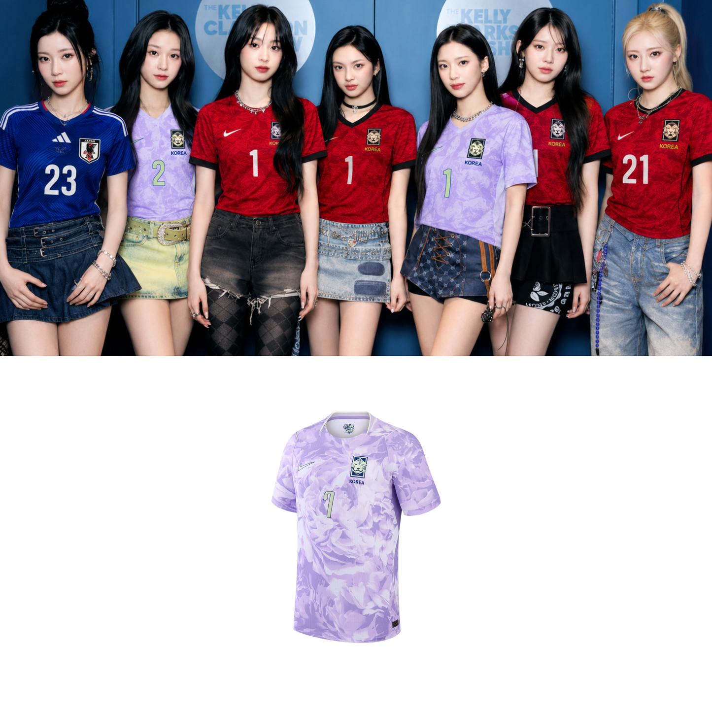 BABYMONSTER Korea Soccer Jersey // Purple