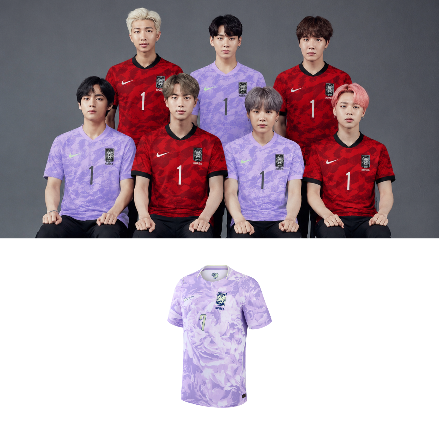 BTS Korea Soccer Jersey // Purple