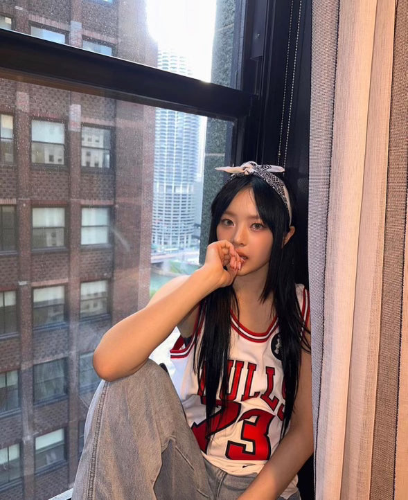 New Jeans Basketball Jersey // White and Red