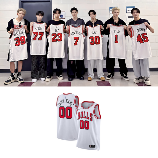Enhypen Basketball Jersey // White and Red