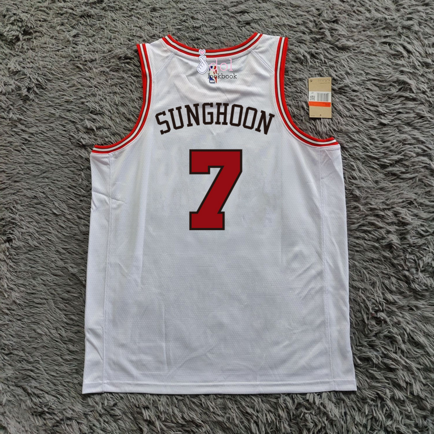 Enhypen Basketball Jersey // White and Red