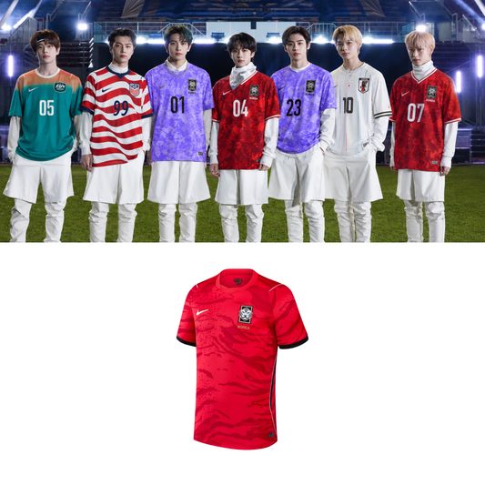Enhypen Korea Soccer Jersey // Red