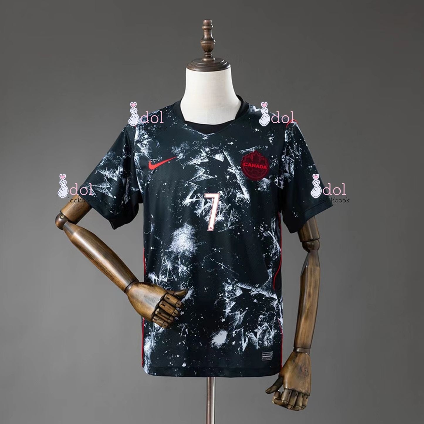 Hearts2Hearts Canada Soccer Jersey // Black