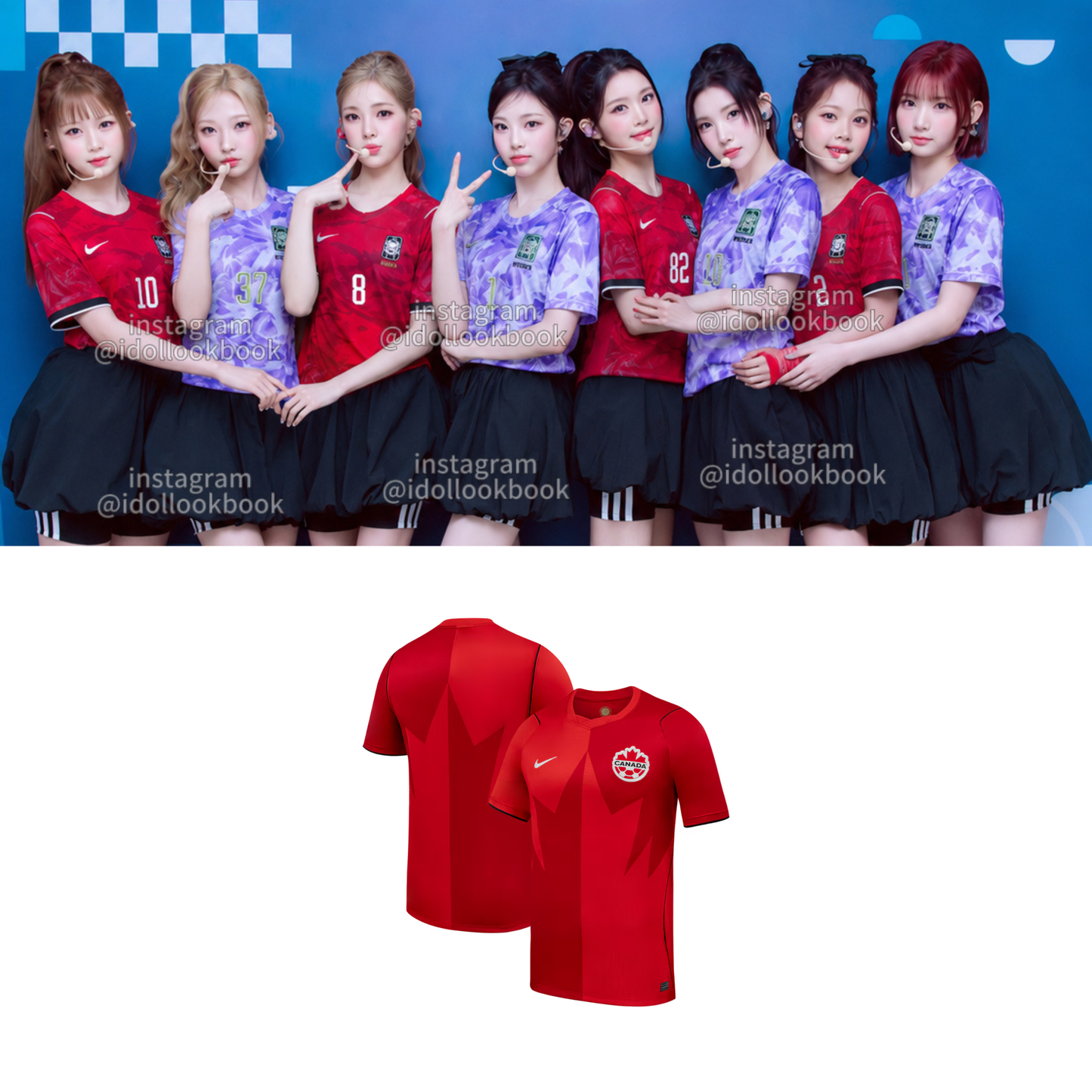 Hearts2Hearts Canada Soccer Jersey // Red