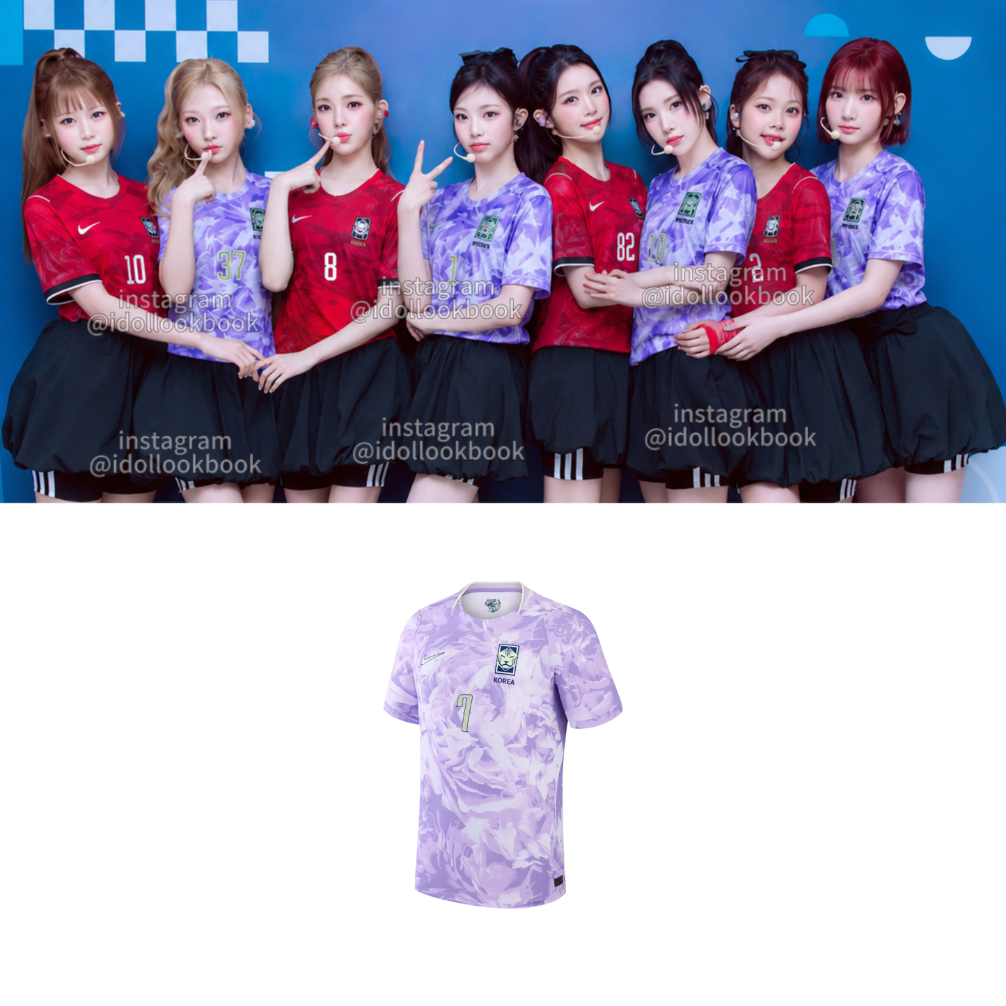 Hearts2Hearts Korea Soccer Jersey // Purple