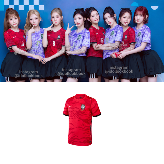 Hearts2Hearts Korea Soccer Jersey // Red