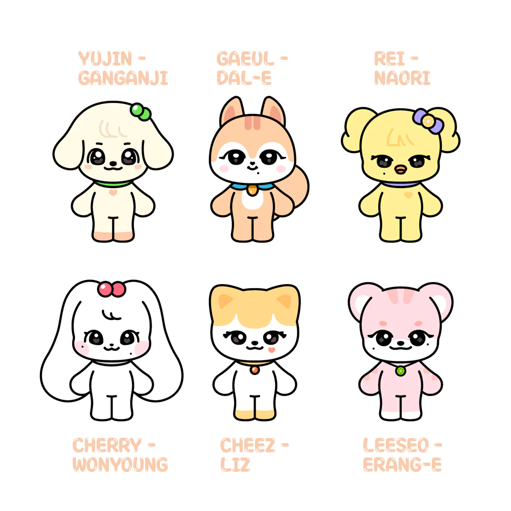 IVE MINIVE Character Plush Doll
