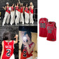 IVE Basketball Jersey // Red and Black