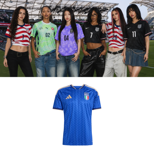 KATSEYE Italy Soccer Jersey // Blue