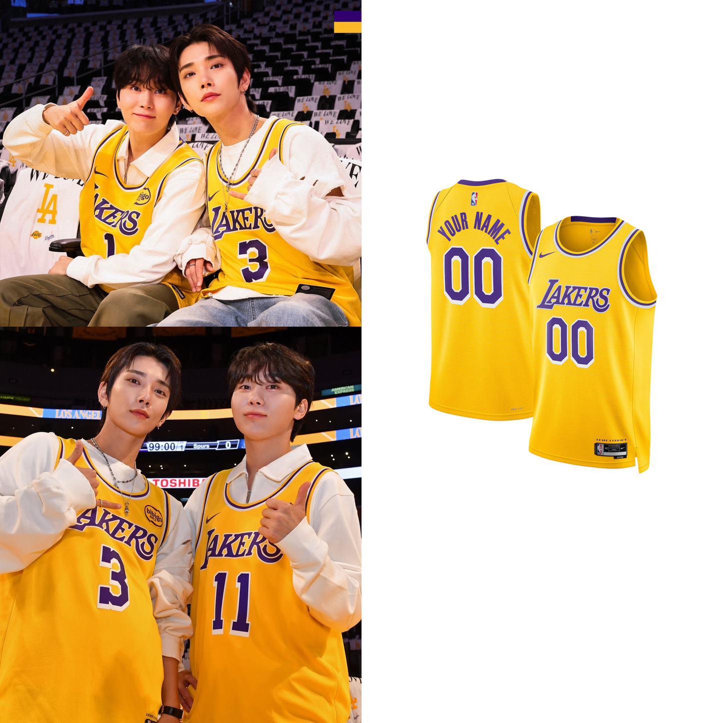 Seventeen Basketball Jersey // Yellow