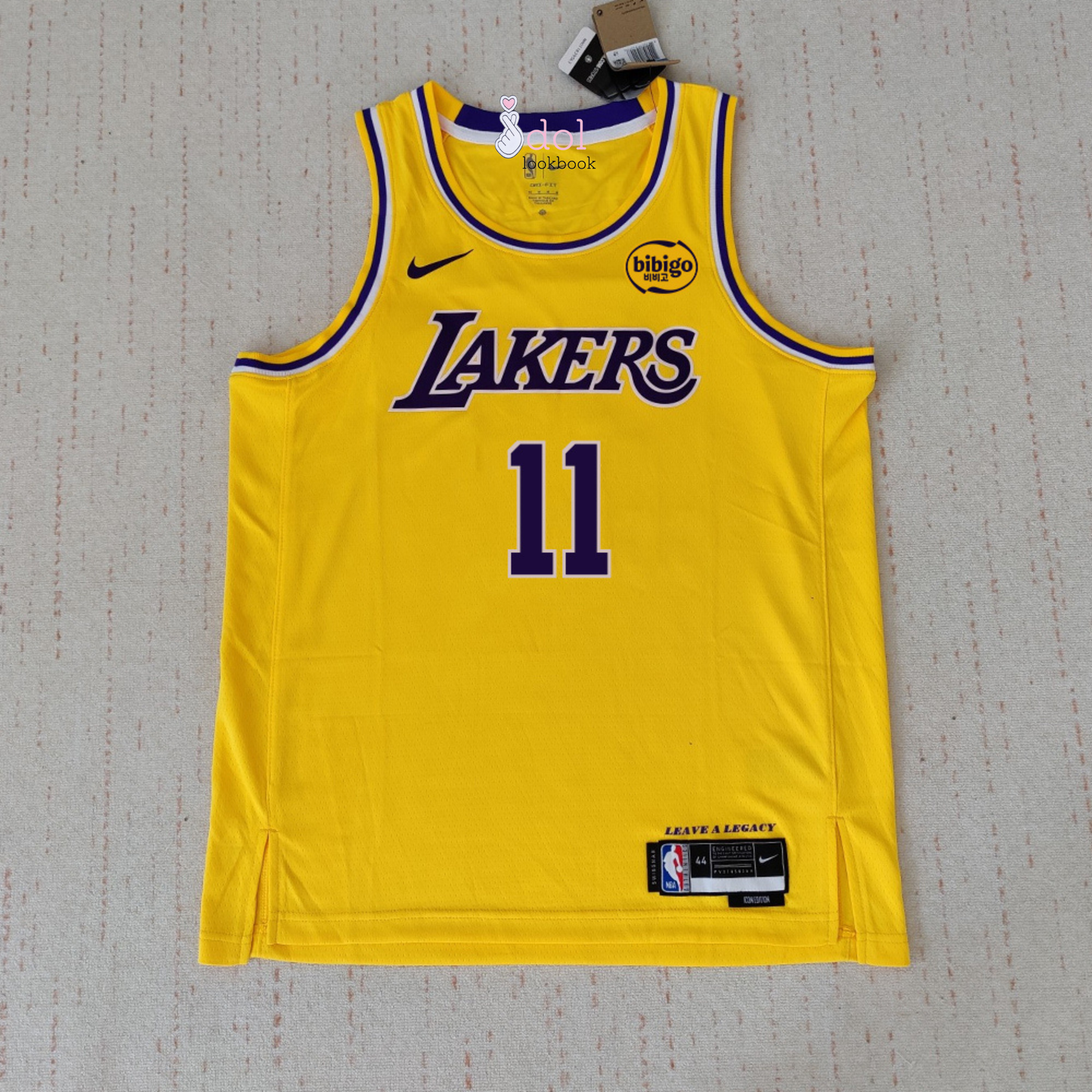 Seventeen Basketball Jersey // Yellow