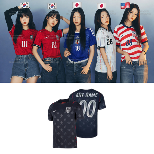 Le Sserafim US Soccer Jersey // Black