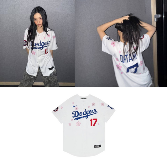 New Jeans LA Tokyo Series Baseball Jersey // White