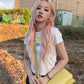 GIDLE Twilight Printemps Ete Cropped T-Shirt