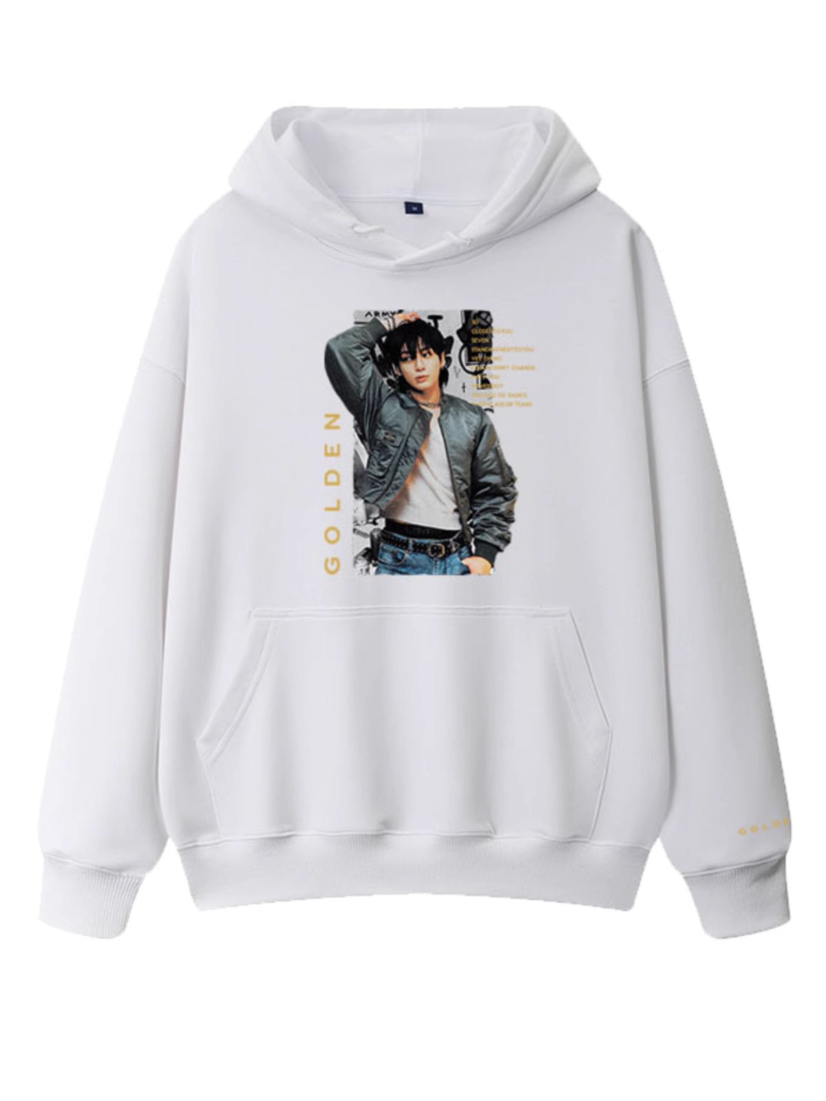 BTS Jungkook Golden Graphic Hoodie