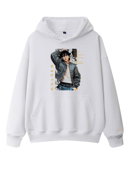 BTS Jungkook Golden Graphic Hoodie