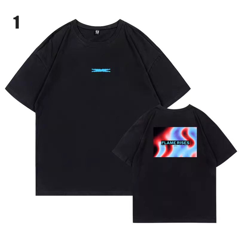 Le Sserafim Flame Rises Concert Cropped T-Shirt