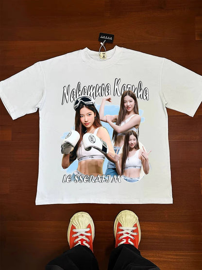 Le Sserafim Kazuha Graphic Tee
