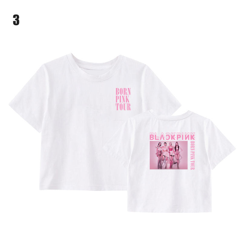 Blackpink Born Pink Tour Cropped T-Shirt