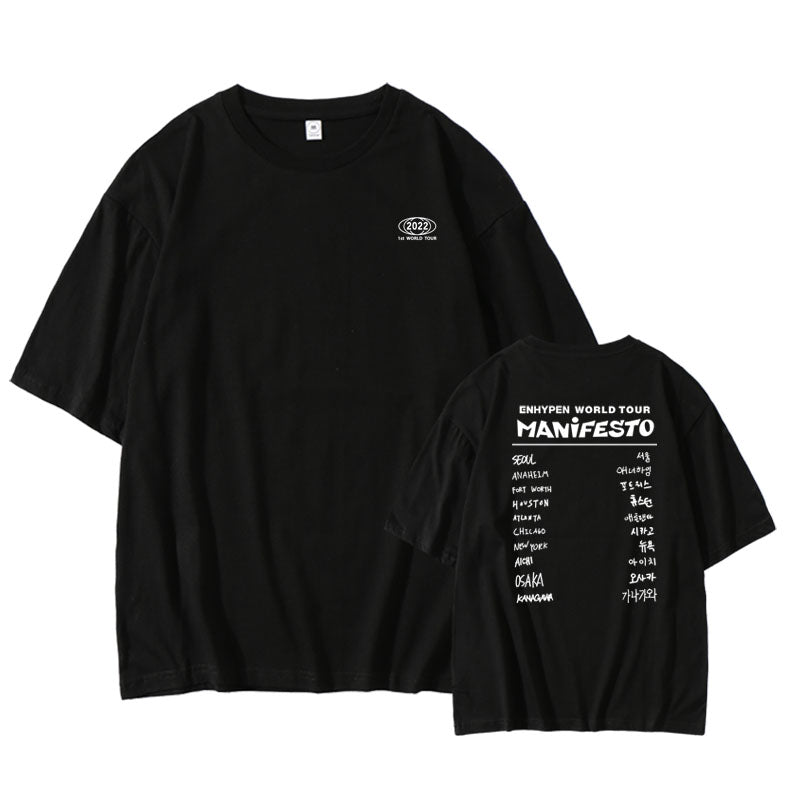 Enhypen Manifesto World Tour T-Shirt
