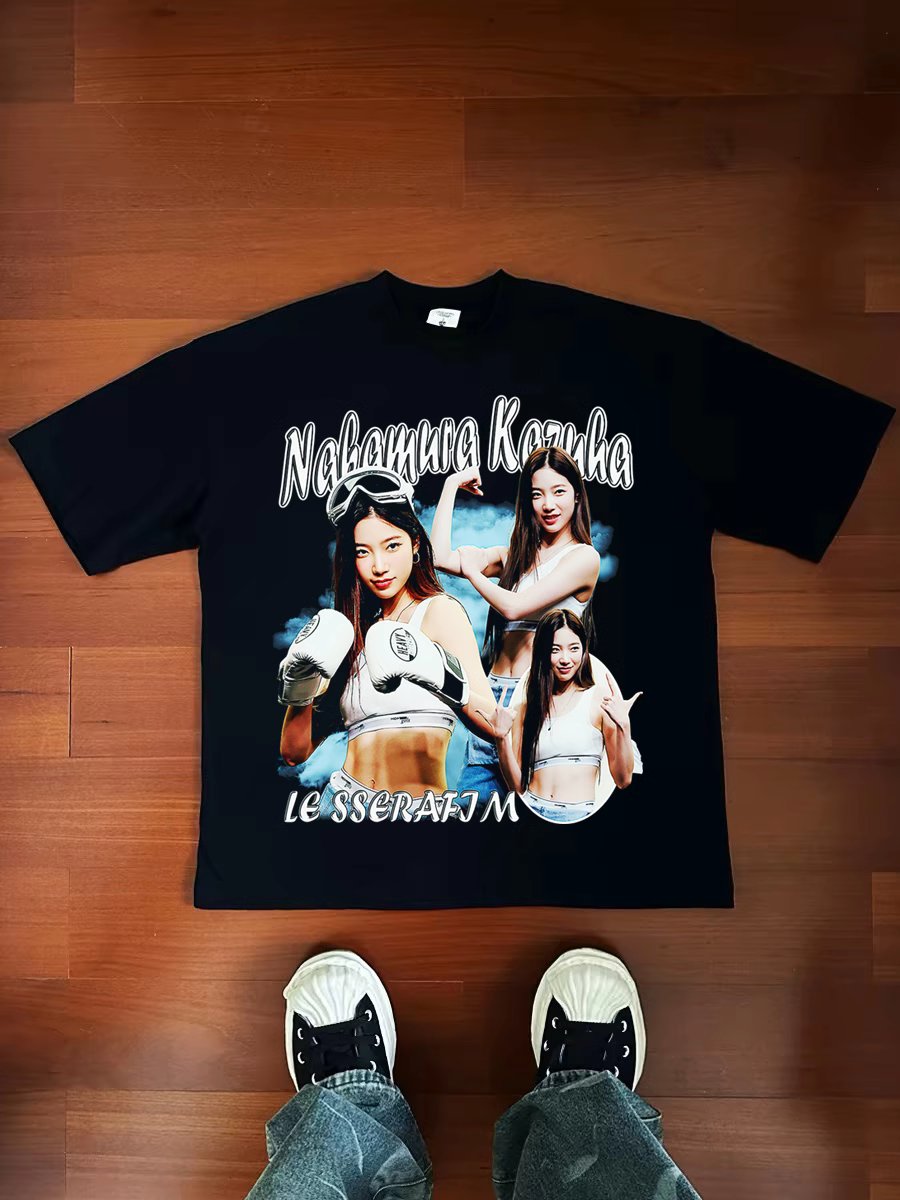 Le Sserafim Kazuha Graphic Tee