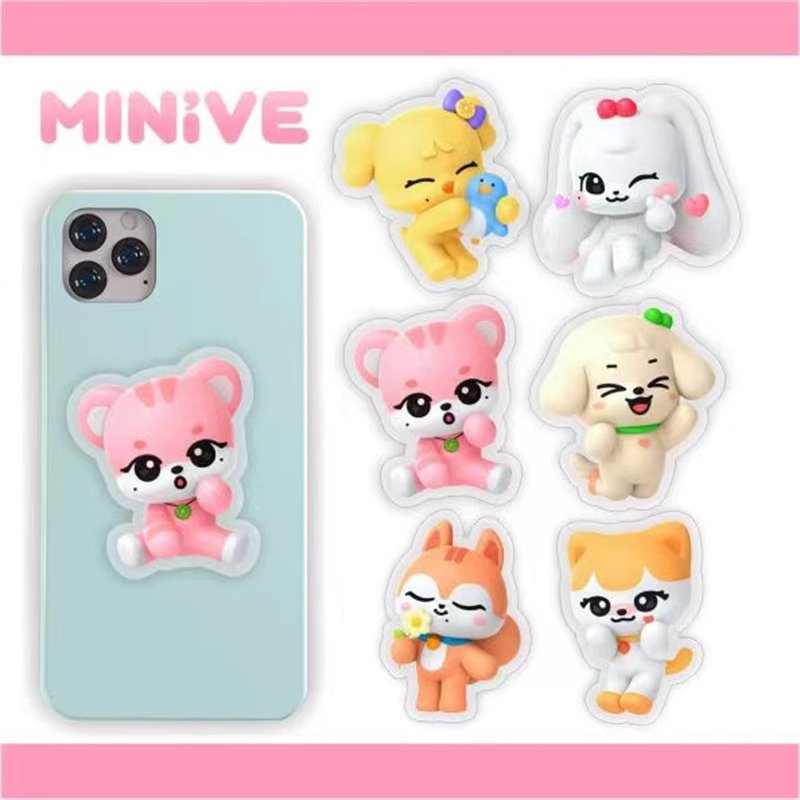 IVE MINIVE Character Pop Socket Phone Stand