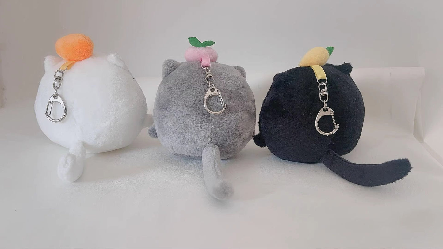 Seventeen Jun Happy Cat Plushie Keychain