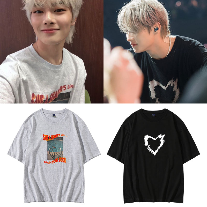 Stray Kids Save A Skater's Life Heart T-Shirt
