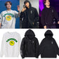 Ateez woo young san hong joong hongjoong seonghwa seong hwa jongho mingi yunho yun ho yeosang yeo sang t-shirt hoodie crewneck lightstick light stick thunder concert break the wall tour ateez merch merchandise the world ep 2 outlaw