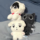 Aespa Winter White Dog Black Cat Plushie Keychain
